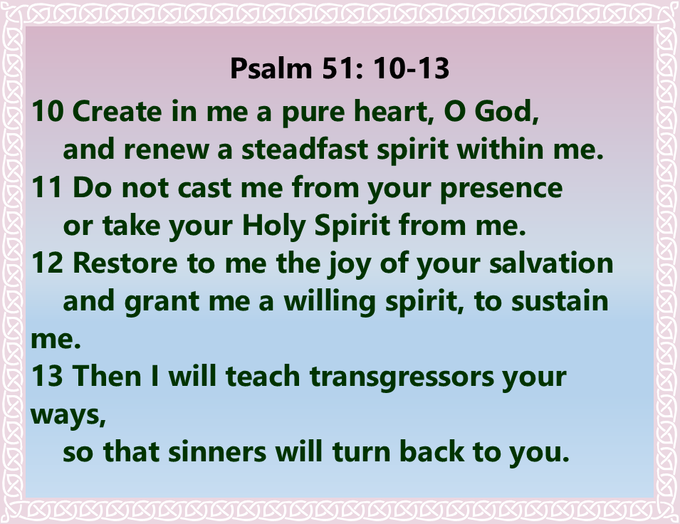 Psalm 51 10-13