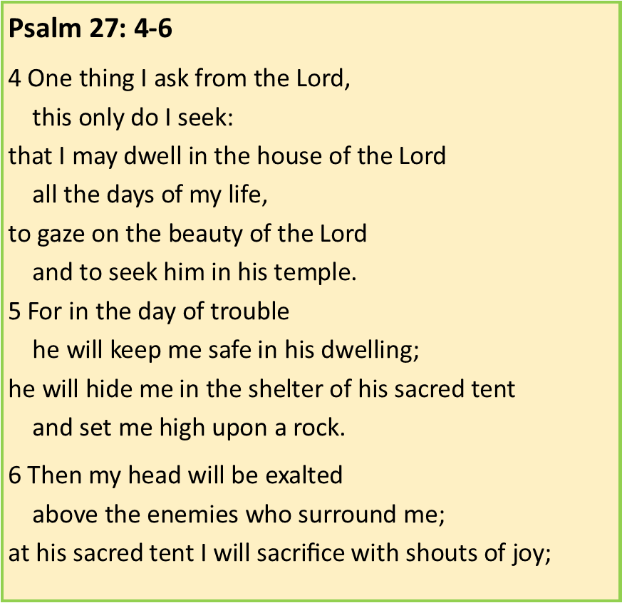 Psalm 27 4-6