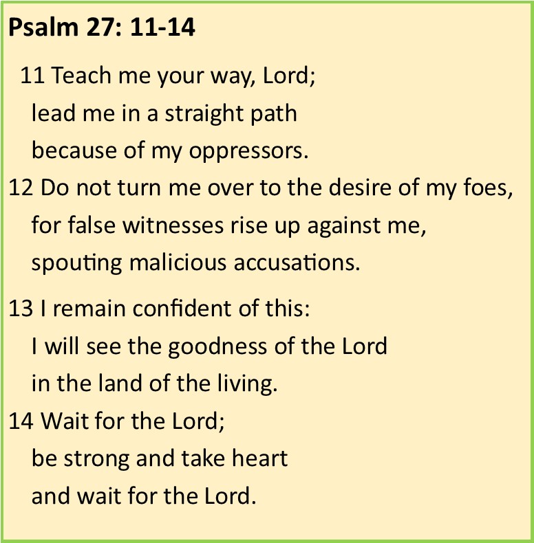 Psalm 27 11-14