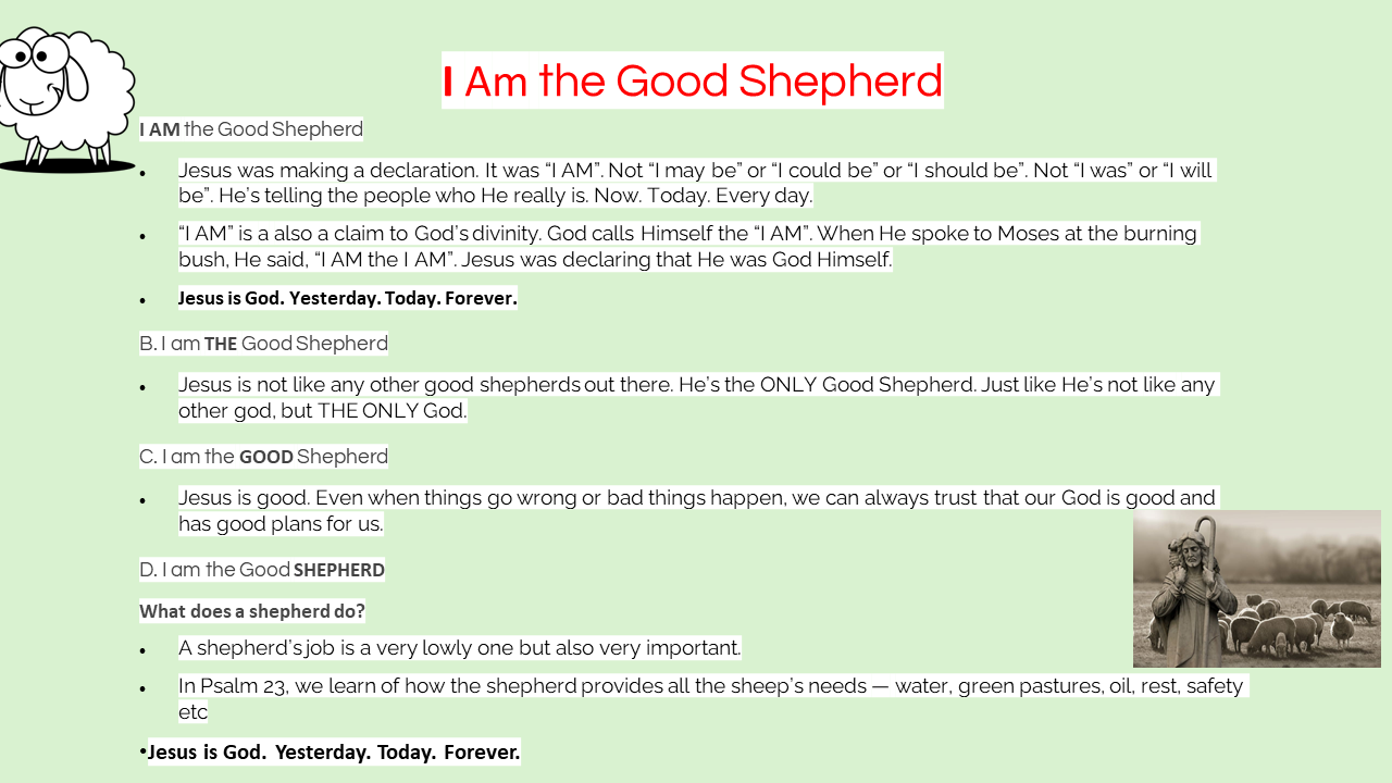 I am The Good Shepherd